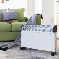 Chauffage d'appoint électrique instantané portable à brancher, radiateur convecteur pour l'hiver 750W/1250W/2000W