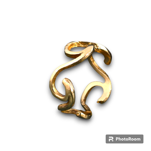 Luxury Fashion Boho Wave <b>Ring</b> Boho Brass <b>Ring</b> for <b>Women</b> 18k Gold Plated Minimal Ocean Silver Plated Wave <b>Rings</b> for Wholesale OEM - Product Image 5