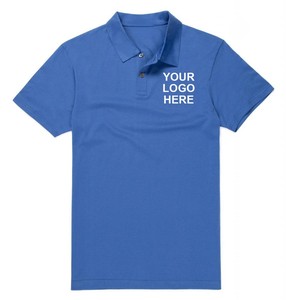 Camiseta de hombre al por mayor con logotipo estampado bordado personalizado de alta calidad para Polo con cuello vuelto en blanco de fábrica para camiseta de Polo - Product Image 6