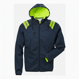 Prix d'usine, prix de gros, OEM ODM, veste softshell pour homme, logo personnalisé, veste softshell coupe-vent à capuche pour l'extérieur - Product Image 6