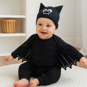 Benutzer definierte Neugeborene Baby Kleidung Strick Stram pler Jumps uit Baumwolle Neugeborene Jungen Jungen Mädchen Kleidung Bodysuit 2 Stück Outfits mit Hut - Product Image 3