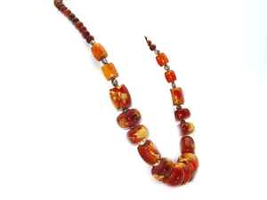 สร้อยคอเรซิ่นรูปนางฟ้าสีดำ ขายดีจากอินเดีย ทำด้วยมือสำหรับผู้หญิงและเด็กผู้หญิง ประดับด้วยหินธรรมชาติ - Product Image 6