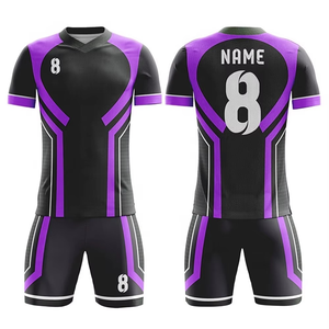 Uniforme de football à prix réduit d'usine Uniforme de football de bonne qualité avec logo imprimé dans le style français - Product Image 6