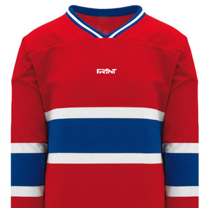 Maillot de hockey sur glace unisexe personnalisé double face, logo personnalisé en usine, haute qualité, 100% polyester, imprimé et brodé pour équipe - Product Image 3