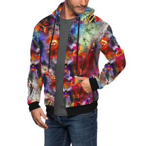 Latest Model Comfortable and Breathable <b>Men</b> Zipper Sublimation Hoodies / Customized Printing High Quality Zip up <b>Thermal</b> Hoodie - Product Image 4