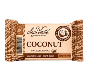 Alquiverde Jabón Sólido Natural de Coco, Tamaño de Muestra 20g, Ecológico e Hidratante, Amenidades para Hoteles y Suministros para Huéspedes, Adultos - Product Image 2