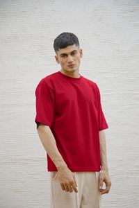 Camiseta Deportiva Activa para Hombre, Top Holgado de Rendimiento Deportivo, Mezcla de Algodón Transpirable, Ropa Casual, Logotipo Personalizado - Product Image 6