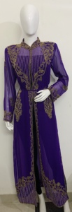 Ropa de fiesta Formal de mujer musulmana india para Damas Indias de EE. UU., ropa de lujo bordada de seda Georgette, Material pesado para temporada de bodas - Product Image 3