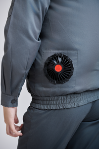 Chaqueta de Trabajo de Alta Visibilidad para Hombre, Tela TC, Duradera y Transpirable, Marca Vietnamita FMF, Gris - Product Image 4