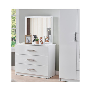Palma Young Contemporary Bedroom <b>Set</b> for Kids Includes Bed Headboard Wardrobe <b>Desk</b> & Dresser-Melamine Easy Assembly - Product Image 2
