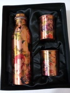 <b>Drink</b> Ware High Quality Printed 99.98% Pure <b>Copper</b> Water <b>Bottle</b> Cheap Wholesale Rate Direct Factory Modern Classic Style <b>Bottle</b> - Product Image 5