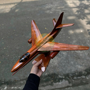 Modèle d'avion en bois A-3 Skywarrior en acajou, fabrication vietnamienne / Modèle d'avion en bois A-3 à l'échelle, fabriqué au Vietnam - Product Image 2