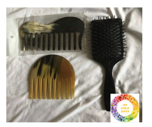 Peigne en corne de buffle fabriqué à la main pour la durabilité, prise en main lisse pour le soin des cheveux antistatique et le toilettage Peigne en corne classique pour le coiffage - Product Image 1