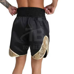 Pantalones Cortos Deportivos de Boxeo de Alta Calidad, Cintura Elástica de Satén, 100% Poliéster, Colores y Tallas Personalizables, 2025 - Product Image 3