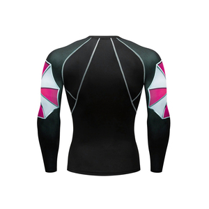 เสื้อแรชการ์ดไนลอนแขนยาวสำหรับทั้งชายและหญิงมีโลโก้ตามสั่ง - Product Image 5