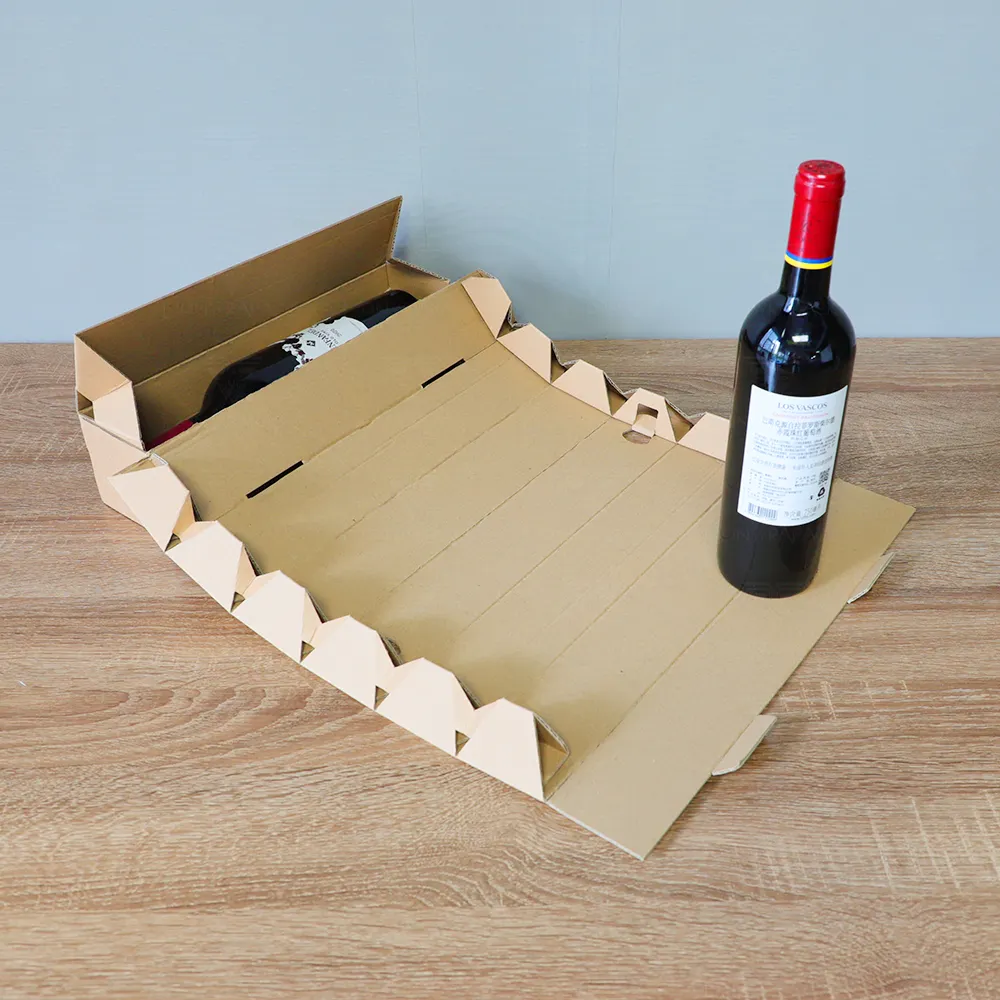 पोर्टेबल दौर तह बॉक्स पैकेजिंग कस्टम प्रिंट रंगीन कागज गत्ता उपहार शराब की बोतल शैम्पेन पैकेजिंग शराब बॉक्स