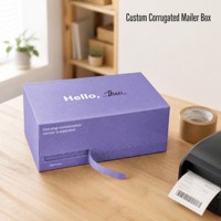 Maßgefertigte Versandbox Wellpappe Postversandkarton Verpackung