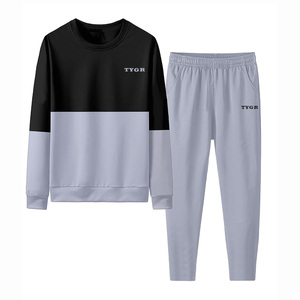 Survêtements d'hiver unisexes de qualité supérieure, sweat-shirts imprimés, pantalon contrasté, tissu extensible doux, respirant, séchage rapide - Product Image 2