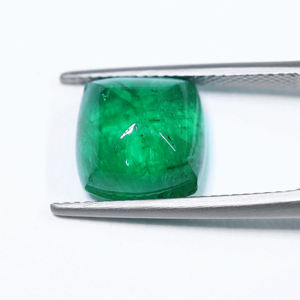 Émeraude zambienne 100% naturelle, 6,82 carats, forme coussin, couleur vert moyen, pierre de naissance de mai, pour la fabrication de pendentifs au meilleur prix - Product Image 1