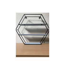 Arte de Pared Metálico Decorativo, Gran Decoración de Pared Metálica, Diseño de Pieza Única, Forma Hexagonal y en Oferta - Product Image 3