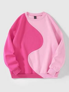 Sudaderas de punto para mujer, venta al por mayor, sudaderas con capucha de algodón de gran tamaño, ropa de gimnasio informal transpirable antiarrugas, frente de invierno - Product Image 6