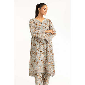 Conjunto de Dos Piezas para Mujer, Estampado Floral Azul Cielo, para Primavera/Verano, Tallas XS a 3XL, Ideal para la Oficina - Product Image 2