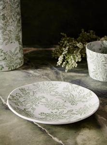 Service d'assiettes en céramique Snow Mist, finition lisse, émail moucheté, résistant aux éclats, qualité supérieure pour les repas quotidiens et formels - Product Image 6