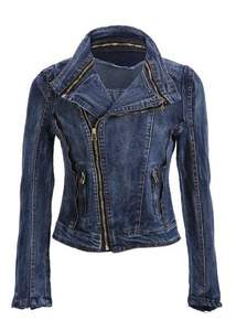 Chaqueta Vaquera de Invierno Vintage Informal de Alta Calidad con Bordado, Lavado Ácido Transpirable para Mujer - Product Image 5