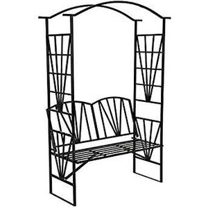 Banc de décoration de jardin pour s'asseoir banc en bois et en métal en fer et bois produit artisanal personnaliser la taille et la couleur - Product Image 4