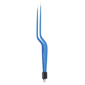 Hand-<b>Switch</b> Jansen Bayonet Bipolar Forceps Fine Tip 0.7mm German Stainless Steel Reusable Microsurgical Instrument Made Pakistan - Product Image 1