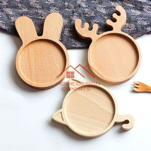 ที่รองแก้วทำจากไม้บริสุทธิ์ที่รองแก้วไม้สำหรับตกแต่งบ้านโรงแรม - Product Image 5