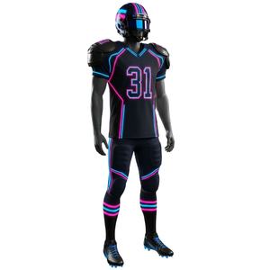 ชุดยูนิฟอร์มอเมริกันฟุตบอลแขนสั้น ระบายอากาศได้ดี ประสิทธิภาพสูง พร้อมบริการพิมพ์โลโก้และหมายเลขตามสั่ง - Product Image 1