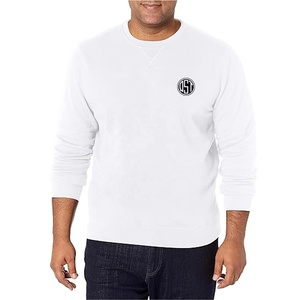 OEM Sweat-shirts surdimensionnés en coton avec épaules tombantes pour hommes logo personnalisé pull en polaire col rond vêtements d'hiver brodés en gros - Product Image 2