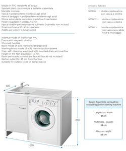 Baignoire italienne de haute qualité au design moderne, résistante aux intempéries et aux acides, pour l'organisation du rangement de la salle de bain à domicile. - Product Image 3