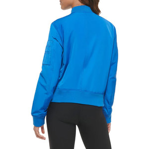 แจ็คเก็ตบอมเบอร์ผู้หญิงคุณภาพสูง หนัง/ไนลอน/โพลีเอสเตอร์ สีพื้น ระบายอากาศ กันลม เป็นมิตรกับสิ่งแวดล้อม รับสั่งทำตามแบบ ลดราคาพิเศษ - Product Image 2