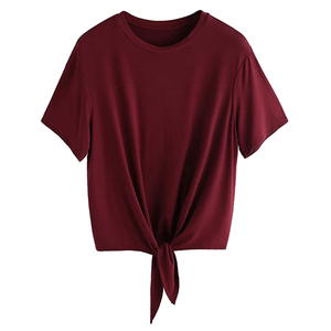 T-shirt femme personnalisé en coton biologique 100% grande taille, coupe oversize courte, style streetwear, doux, respirant, décontracté, été - Product Image 3