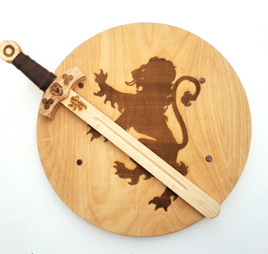 Shield Wooden Set, Free <strong>Name</strong> Engraving Decor/Wall Decor Shield Gifted Items for <strong>War</strong> Lover - Product Image 2