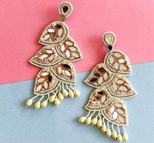 <b>Handmade</b> Beaded <b>Earrings</b> Designs & Styles <b>Earrings</b> Beaded <b>Earrings</b> Women Festive Party Jewelry At Best Price Beaded <b>Earrings</b> - Product Image 2