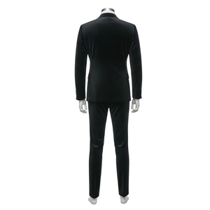 ชุดสูทผ้าเรยอนโพลีเอสเตอร์สำหรับผู้ชายผ้ายืดต่อต้านริ้วรอยชุดทางการหรูหราสำหรับธุรกิจปาร์ตี้งานแต่งงาน - Product Image 2