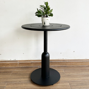 Minimalist Design Powder-Coated Iron <b>Table</b> and 2 Chairs Set CBCF216 - Product Image 3