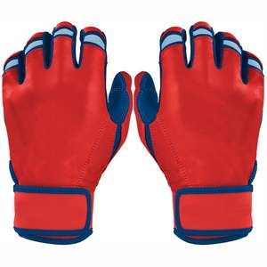 Gants de frappe de baseball en cuir de haute qualité professionnels - Écologiques et durables, options de couleurs unies pour hommes - Product Image 1