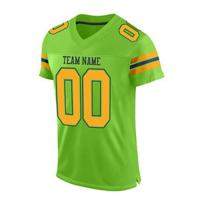 Nouveau meilleur maillot de Football américain de haute qualité Polyester fait point broderie sport mode ventilateur maillot de Football pour unisexe - Product Image 2