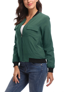 Abrigo de plumón con cuello levantado para mujer, chaqueta de mujer de nuevo estilo, embalaje al vacío, cremallera, chaqueta acolchada portátil ligera, chaqueta para exteriores - Product Image 5