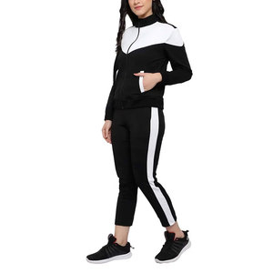 Ensemble de survêtement pour femmes de haute qualité avec logo personnalisé survêtement à jambes larges ensemble de jogging pour dames 2026 - Product Image 2