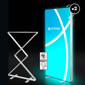 LIGHTBOX FOLD 2go Parete Espositiva – Sistema di Telaio LED Pieghevole con Stampa Tessile Doppia Faccia - Product Image 3