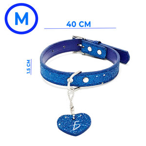 Collare di Lusso per Animali Domestici con Ciondolo a Cuore in Rame, Impermeabile, in PU, con Motivo Animale, Disponibile in Taglia M - Product Image 5