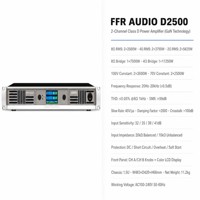 Amplificateur de puissance 2 canaux FFR AUDIO série D GaN classe D