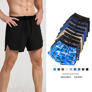 Short de gymnastique personnalisé, nouveauté, haute qualité, respirant, maille, insertion, polyester, spandex, séchage rapide, recyclé, entraînement pour hommes - Product Image 1