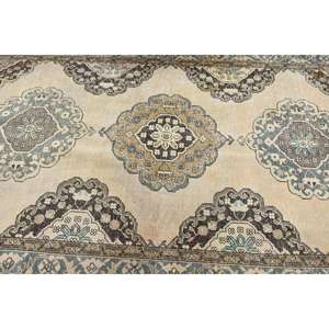 Alfombra Turca, Alfombra Vintage Grande de 5x11.3 pies, Alfombra de Lana con Diseño Floral Marrón - Product Image 4