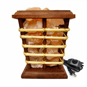 Panier carré en bois de neem avec morceaux de sel, panier de sel en bois au meilleur prix, panier en bois pour décoration intérieure - Product Image 3